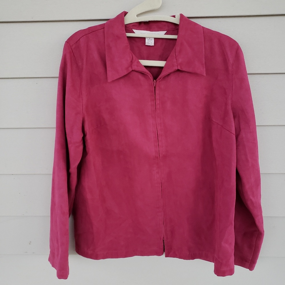 PETITE SOPHISTICATE Faux Suede Light Jacket, M